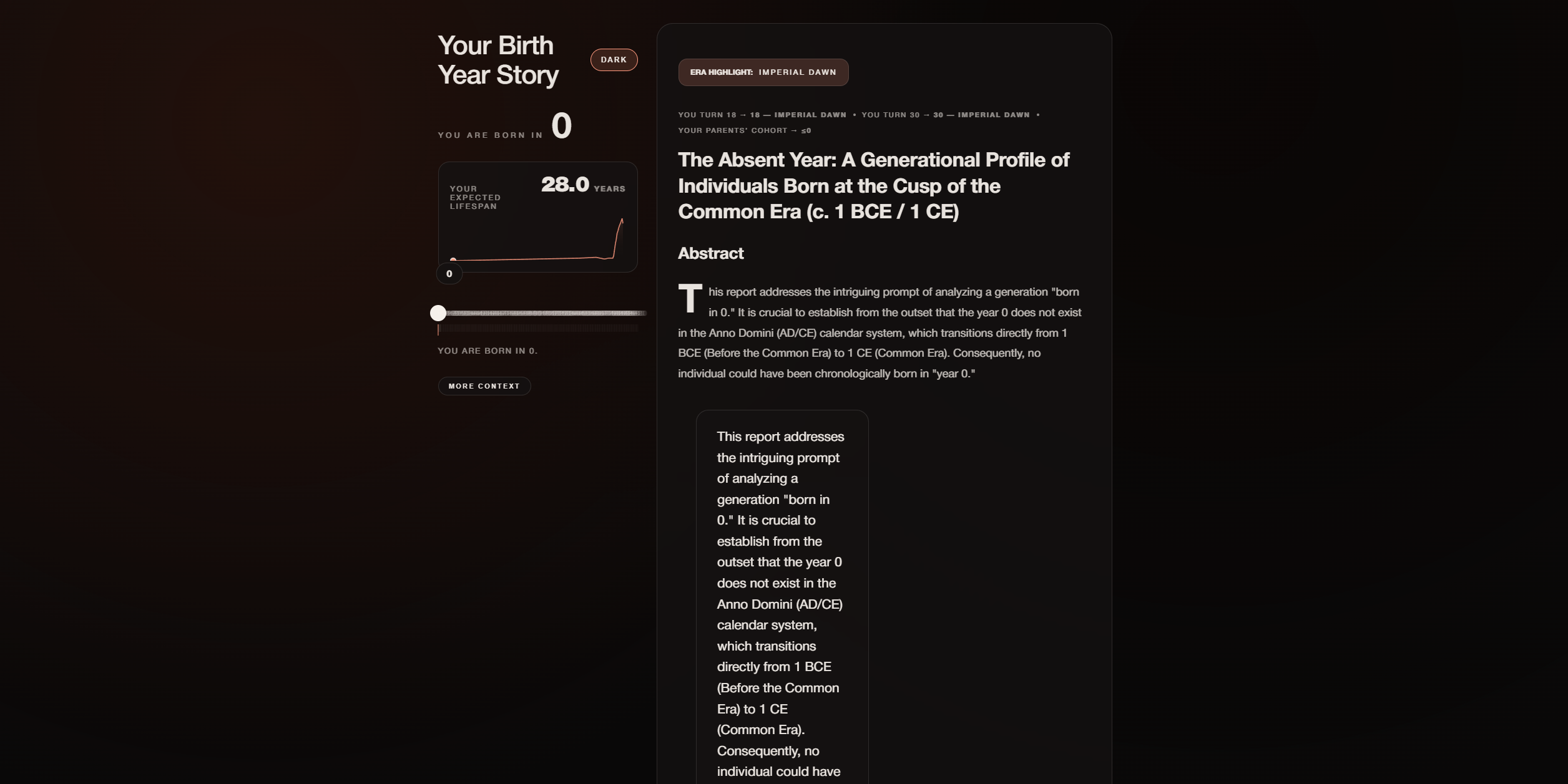 Generational Report interactive microsite preview.